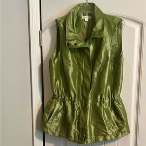 Coldwater Creek Green Utility Vest